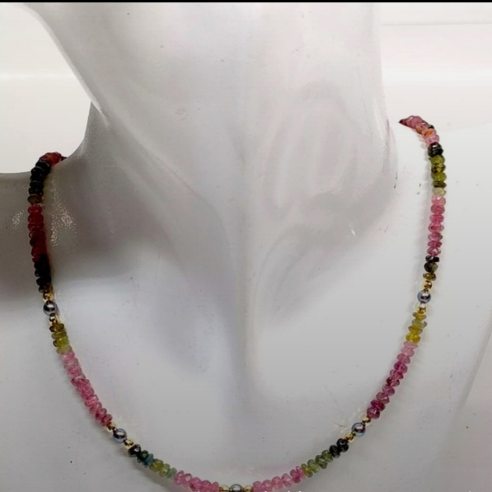 18k Tourmaline Necklace